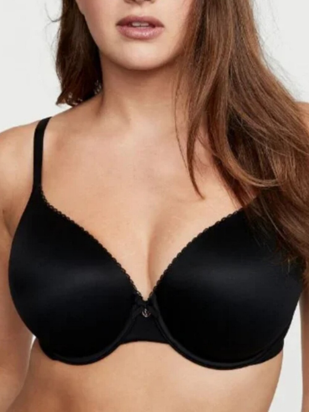 VICTORIA'S SECRET "Body By Victoria" 34DD Black Lined Perfect Coverage Bra